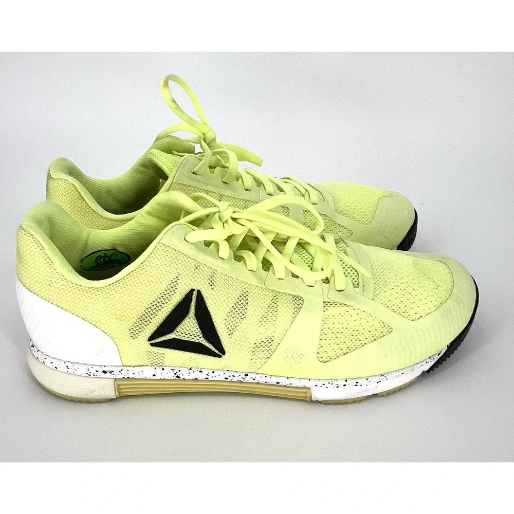 Reebok Crossfit Speed TR 2.0 Womens 9 Yellow Workout Shoes Speed Training BS8102